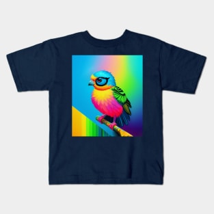 Colorful Small Parrot Kids T-Shirt